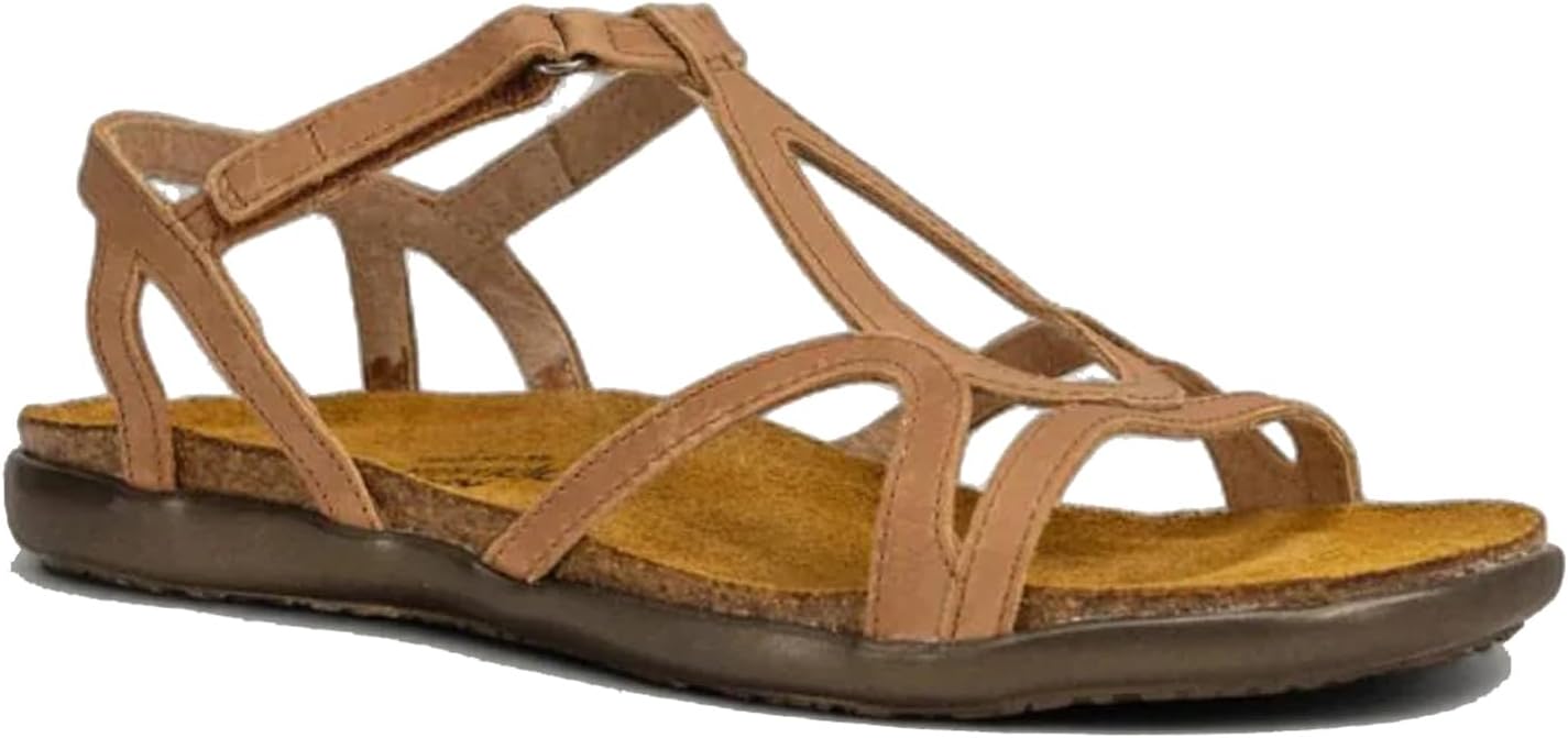 NAOT Footwear Women’s Dorith Sandal with Cork Footbed and Arch Support Footbed - Adjustable Sandal With Backstrap - Comfort and Support – Lightweight and Perfect for Travel