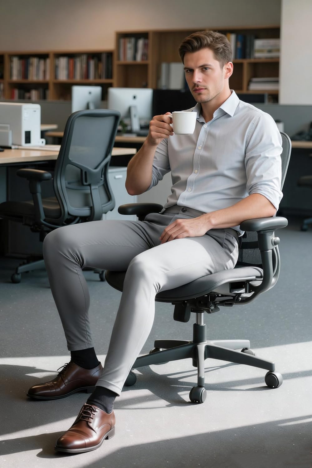 GINGTTO Herren Chino Hose Skinny Stretch Flat-Front Smart Stoffhose | Super Stretchy,Flat Front Chino,Suitable for Business,Weddings,Golf