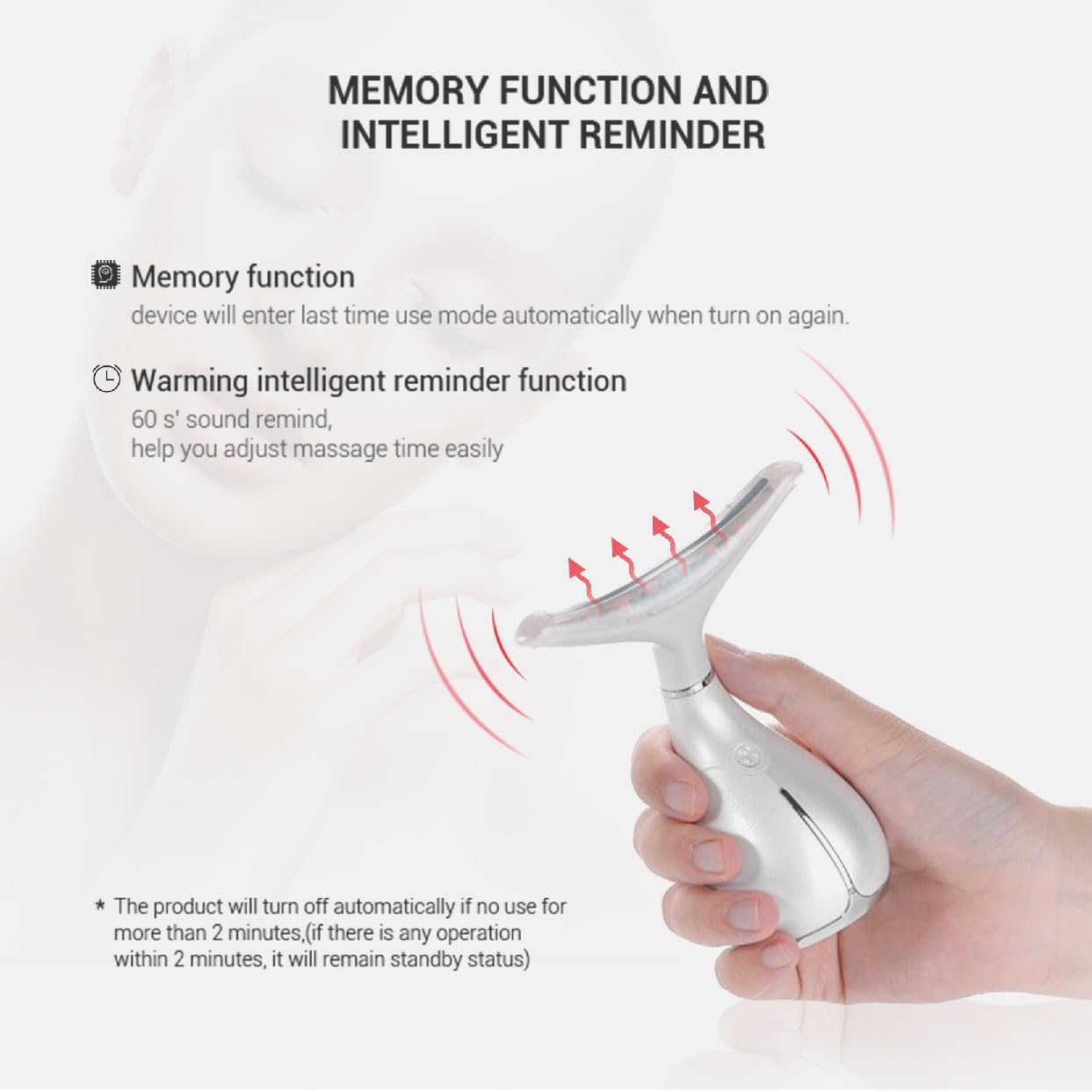 Face Neck Beauty Device for Wrinkle Removal&Anti-Aging Devices,3 in 1 Skin Care Facial Massager, Face Sculpting Tool with Thermals, Vibration at Home Daily Use (White)