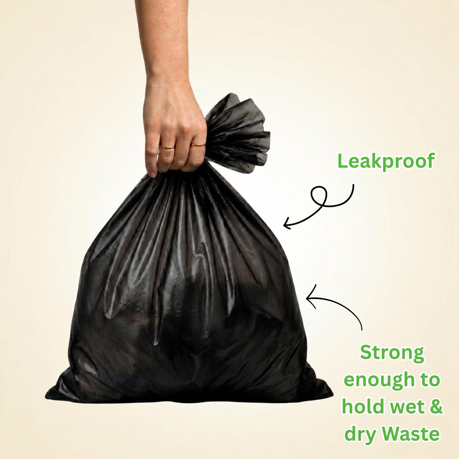 Aptro Garbage Bags - 90 Count, Black -5