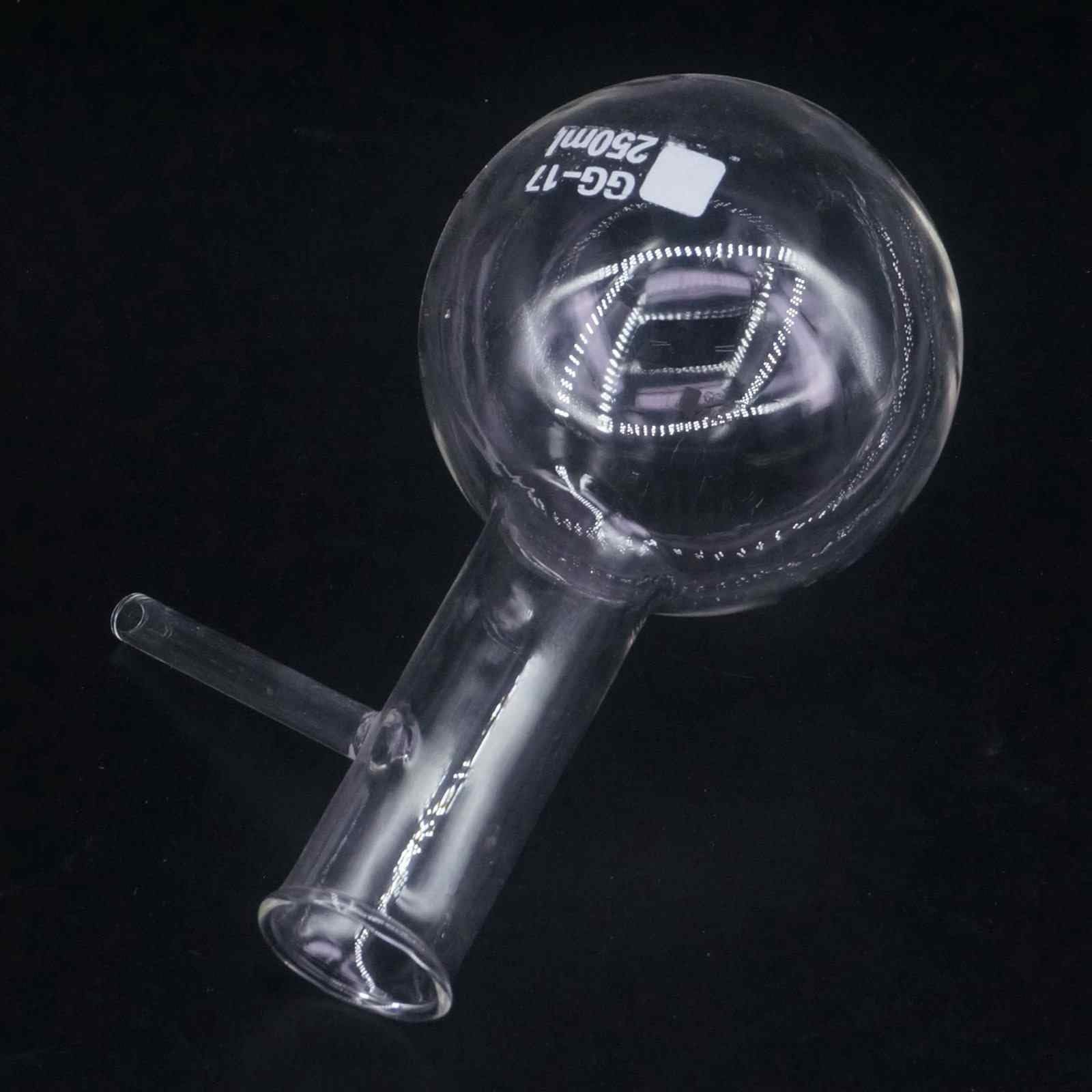Matraz de vidrio de alto contenido en borosilicato Matraz de destilación de vidrio de borosilicato de 100 a 2000 ml de fondo redondo con brazo lateral(500ml)