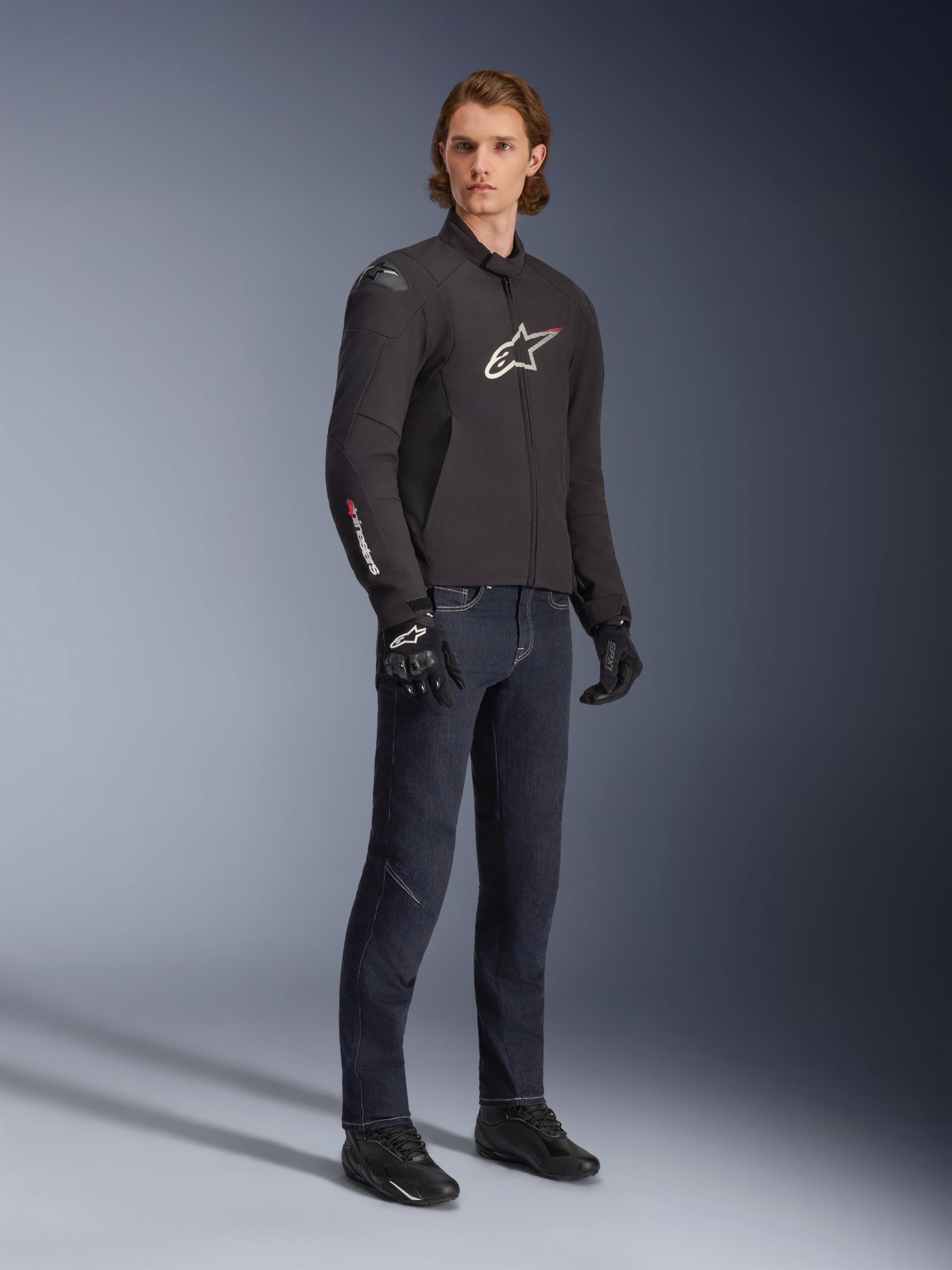 Alpinestars SMX wodoodporna kurtka motocyklowa tekstylna, czarny/biały/czerwony, M