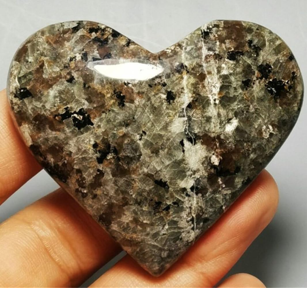 1pc 50-60g Crystal Charms Yooperlite Heart Love Powerful Wicca Crystals