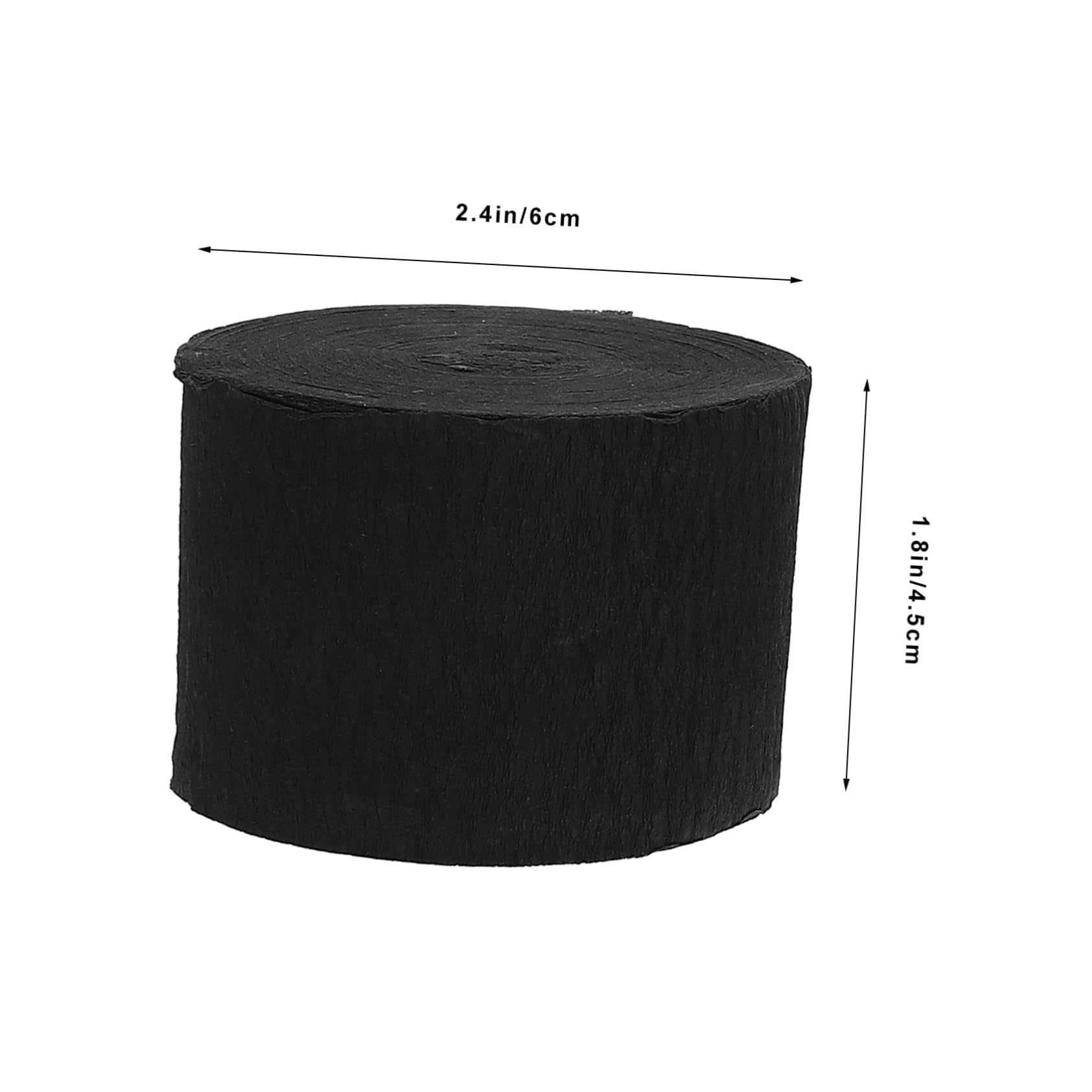 KONTONTY Crepe Paper Streamers 6pcs Orange Tissue Paper Rolls for Party Decorative for Masquerade Birthday Wedding Festival Halloween Decorations