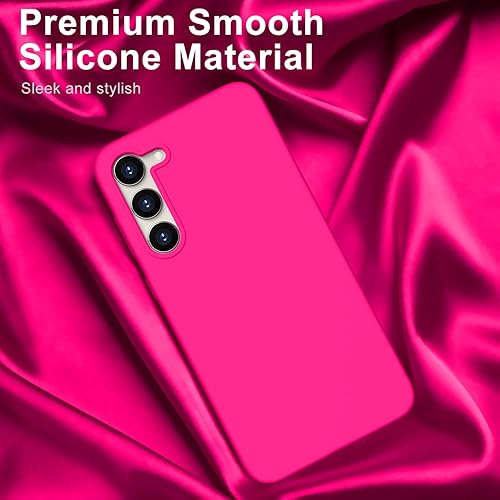 Miniatura 3 de DEENAKIN Funda de silicona para Samsung Galaxy S23, suave y sedosa, de goma, de gel, con forro de microfibra suave, ajuste delgado, funda protectora