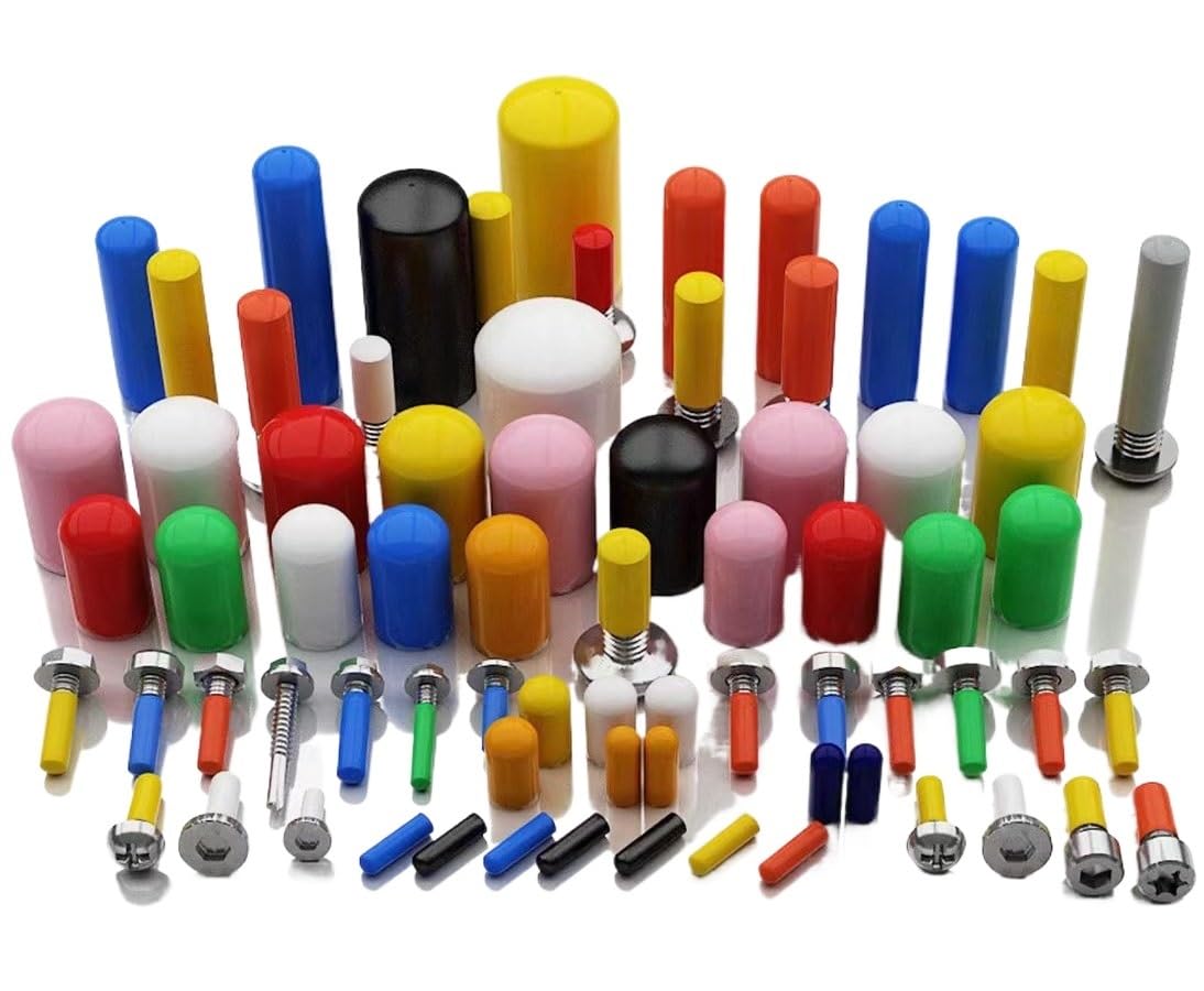 Rubber Pipe Cover,Plug Hole,50pcs 1.5~24mm End Cap Cable Wire Thread Cover Vinyl End Cap Rubber Steel Pole Tube Pipe ProtectingInner Diameter(Green,11mm)