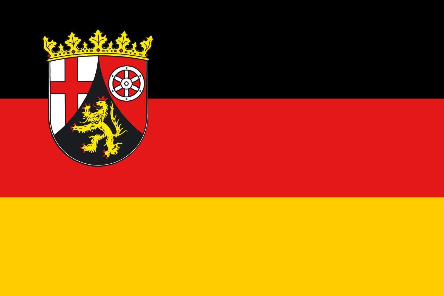 XXXS Flag Rhineland-Palatinate | flag | 0.135m² | 1.5sqft | 30x45cm | 1x1.5foot - long lasting outdoor flag