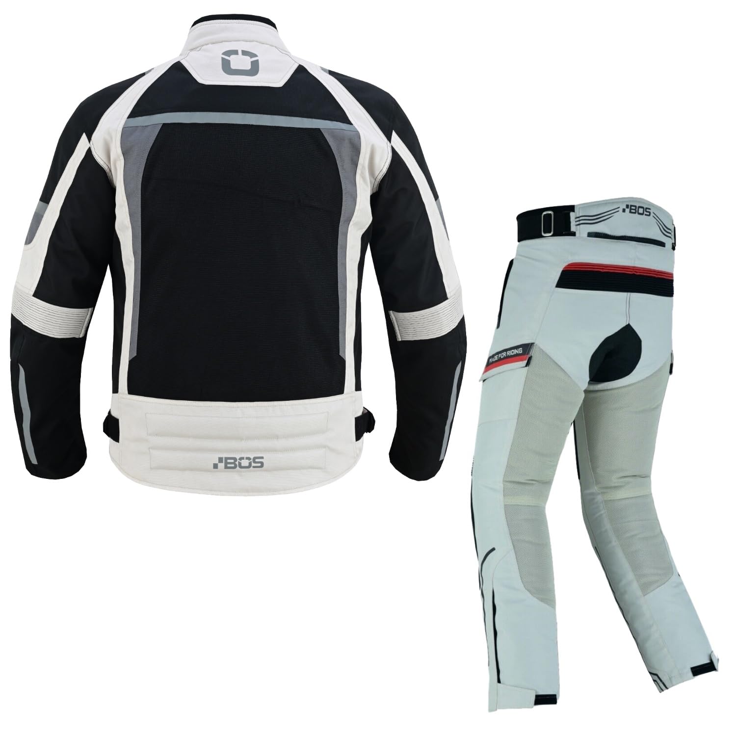 Atmungsaktive Motorradkombi Textil 2-teiler Motorradanzug mit Protektoren, Herren Motorrad Textil Jacke und hose,Herren Motorrad Sommer Textil kombi,Biker Motorrad Touring Kombi,