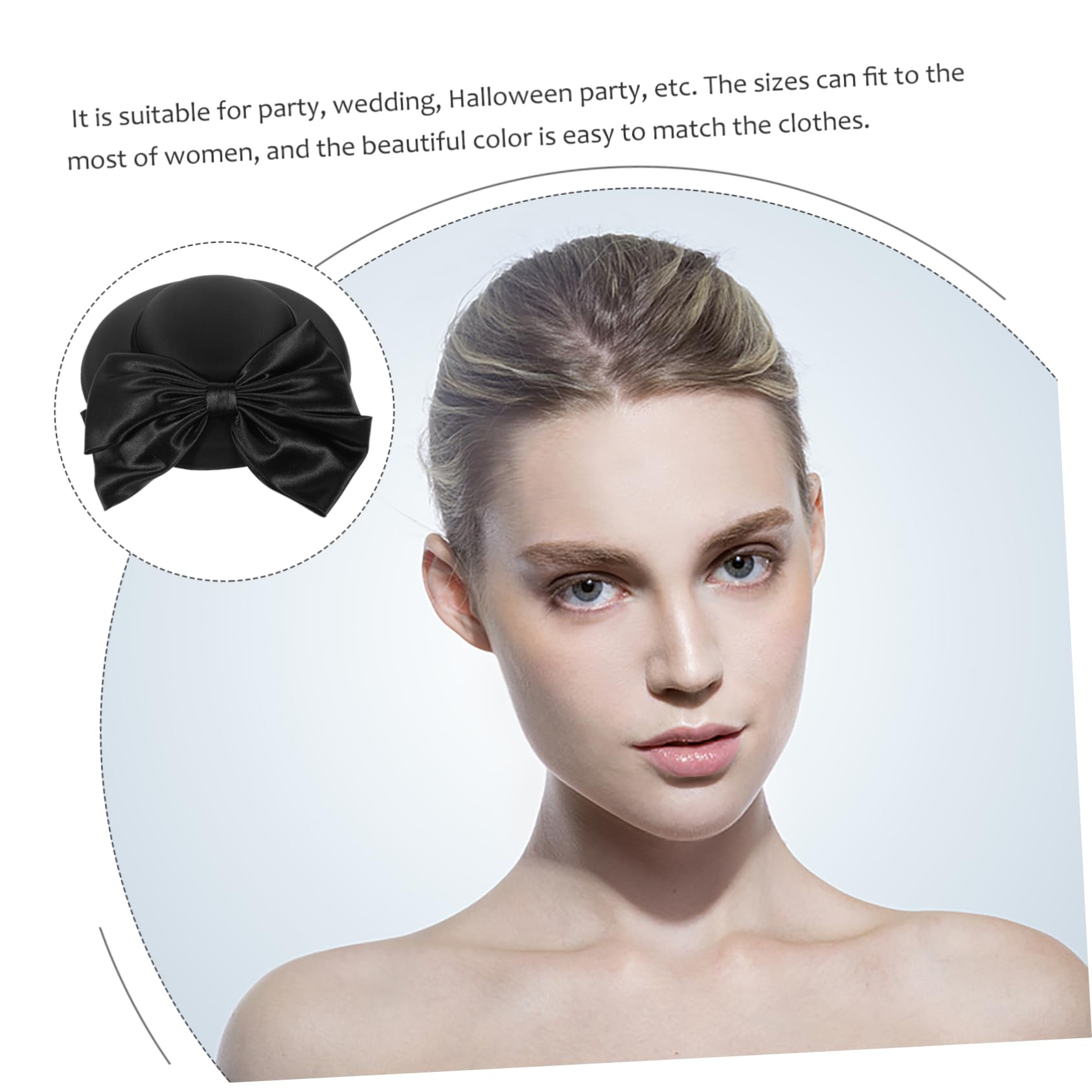 PartyKindom - Cappello da bombetta derby da donna, cappello a secchiello per Halloween, ideale per feste di Halloween