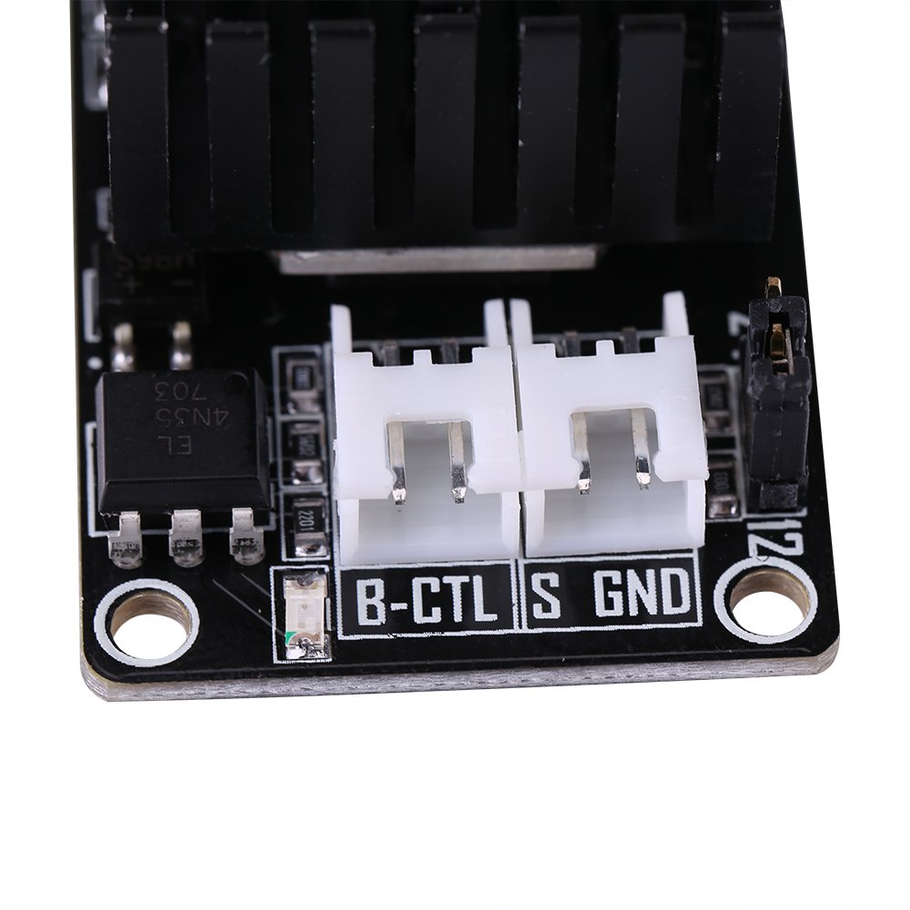 Modulo MOSFET 30A per Stampante 3D, Regolatore Temperatura Letto Riscaldato, Controllo Riscaldamento 3D Printer, Dimensioni 66,6x32mm
