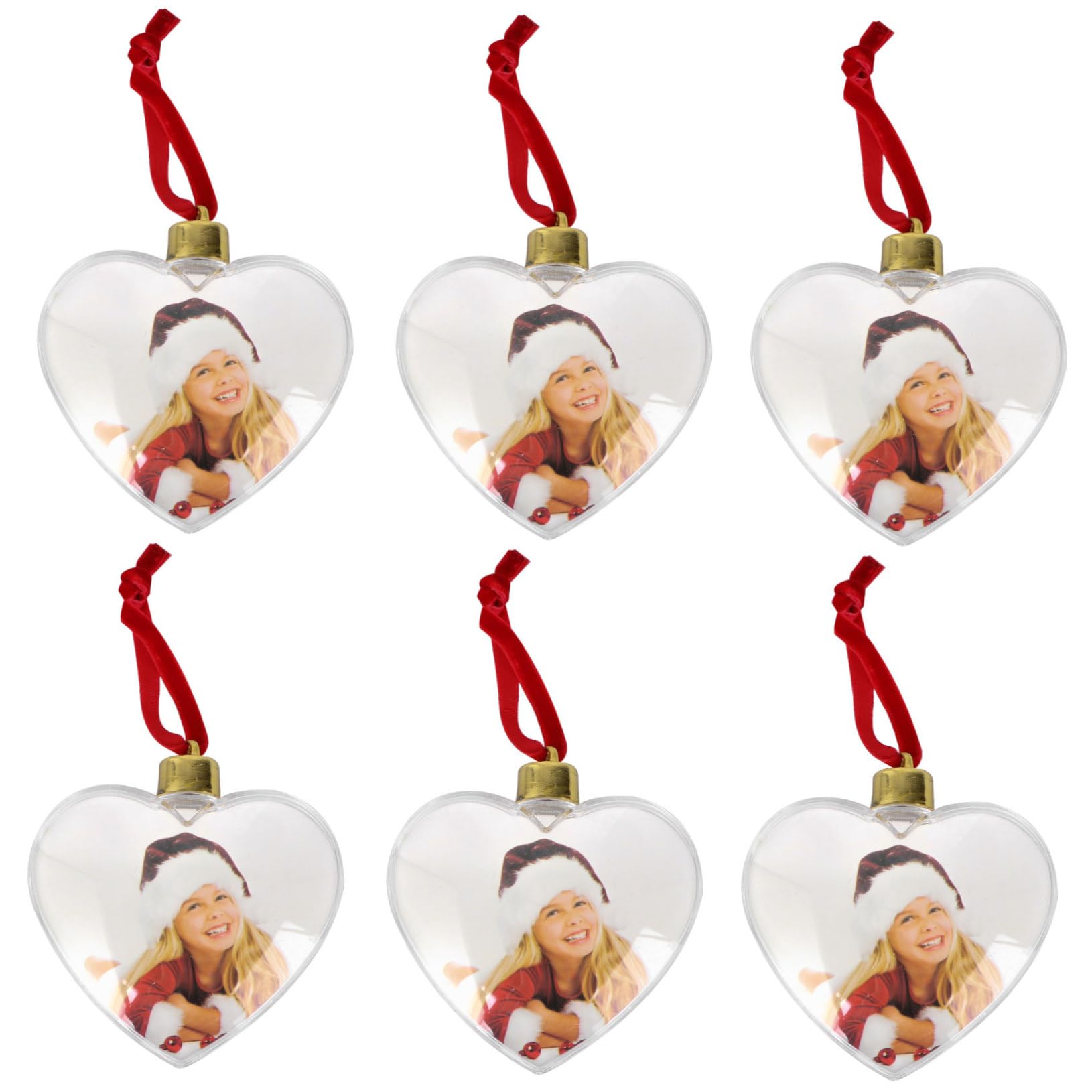 Accessoires personnalisés cœur en plastique pour offrir un cadeau photo DIY unique