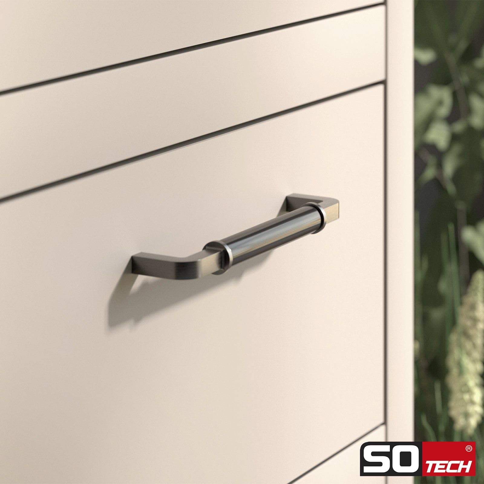SOTECH 20 tiradores para muebles de porcelana AXIS BA 160 mm