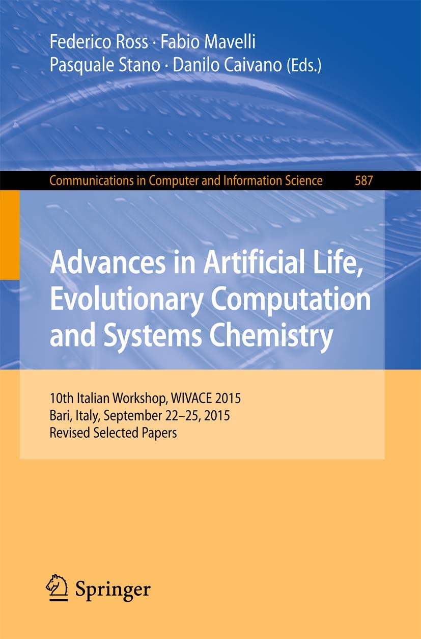 Advances in Artificial Life, Evolutionary Computation and Systems