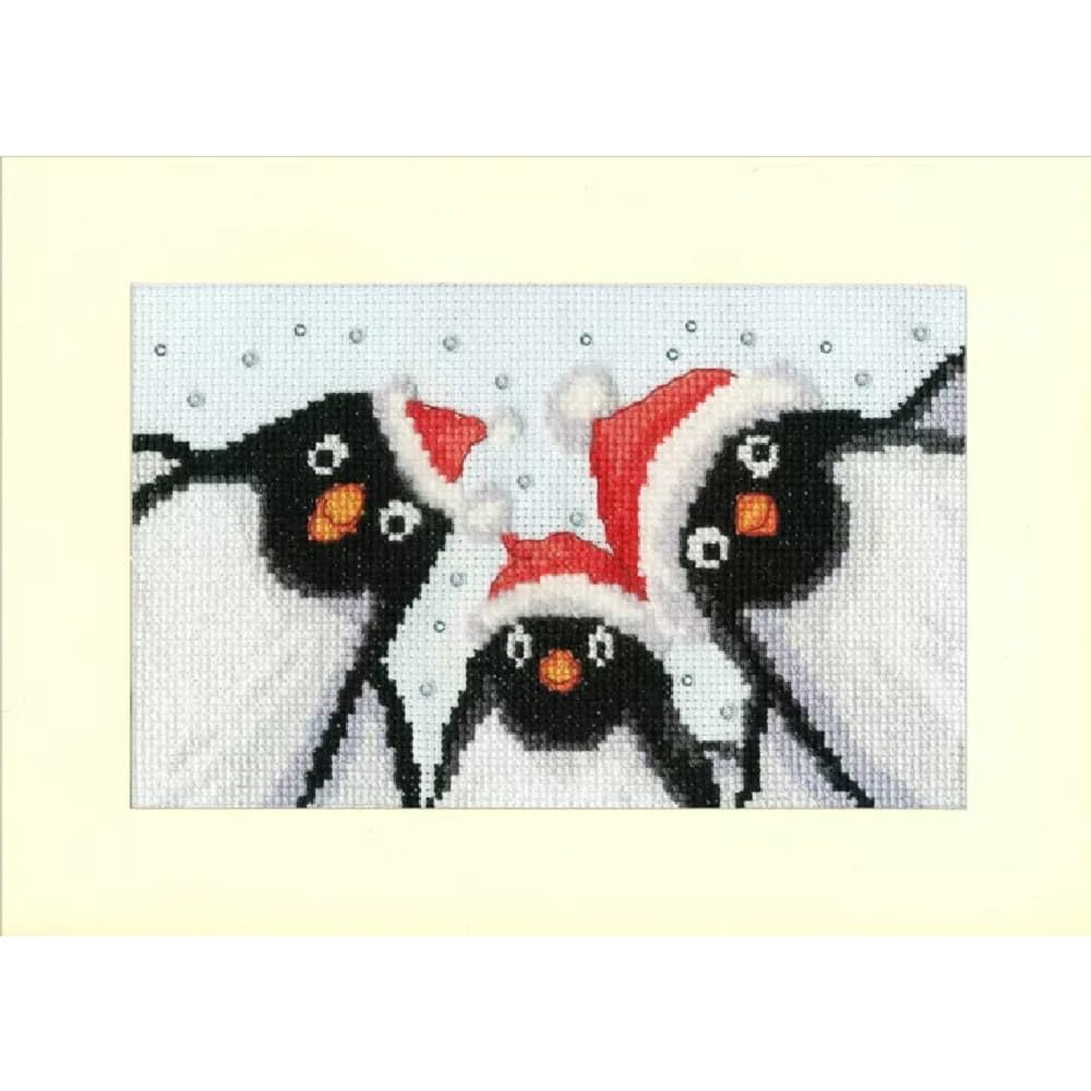 Bothy Threads Counted Cross Stitch Kit - Penguin Selfie