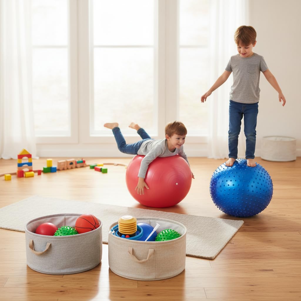 Pelota Infantil Inflable, Equilibrio, 85CM Rojo (versión Engrosada)