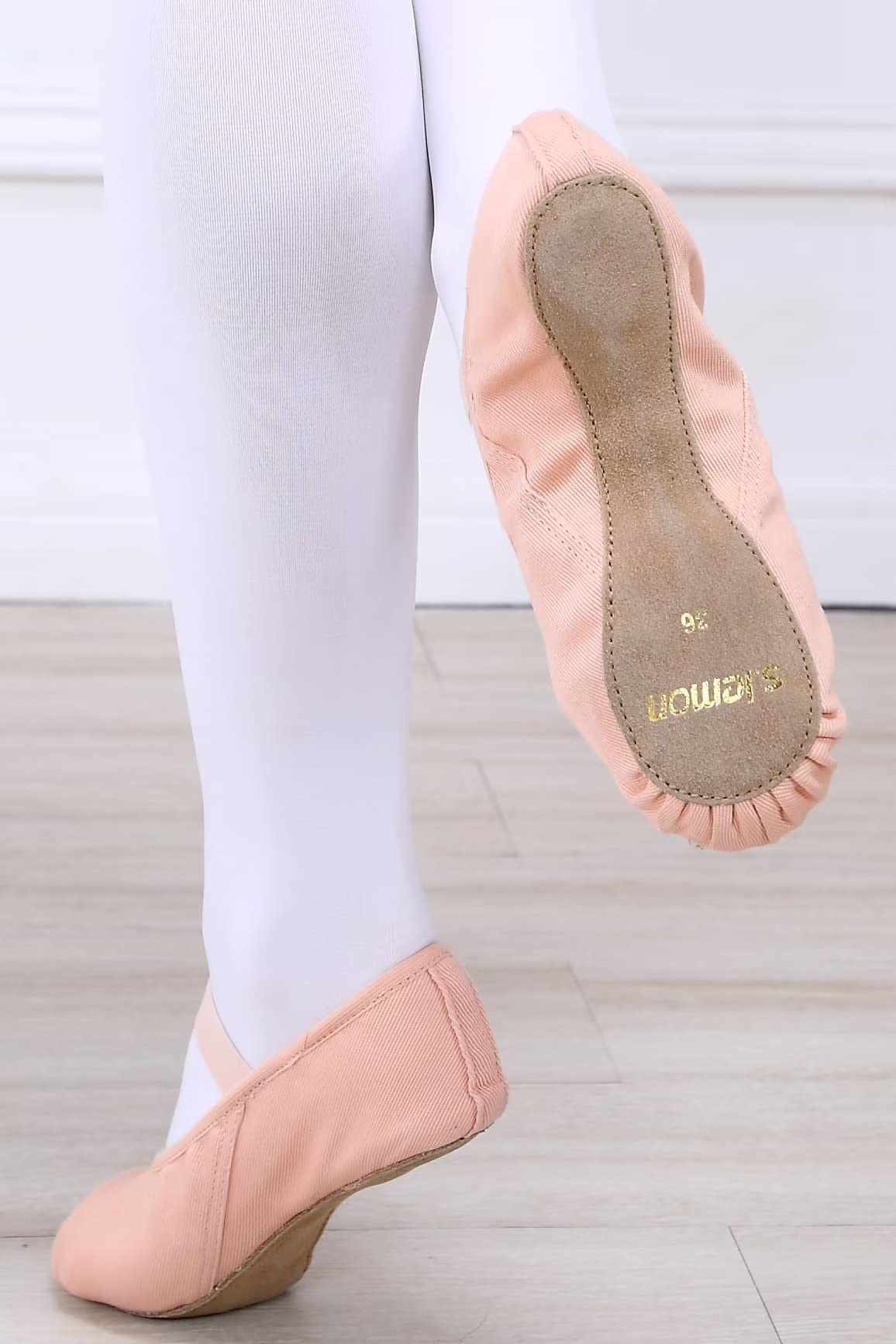 Buty baletowe dla początkujących, elastyczna, cała skórzana podeszwa, buty do tańca, buty baletowe dla dzieci i dziewczynek