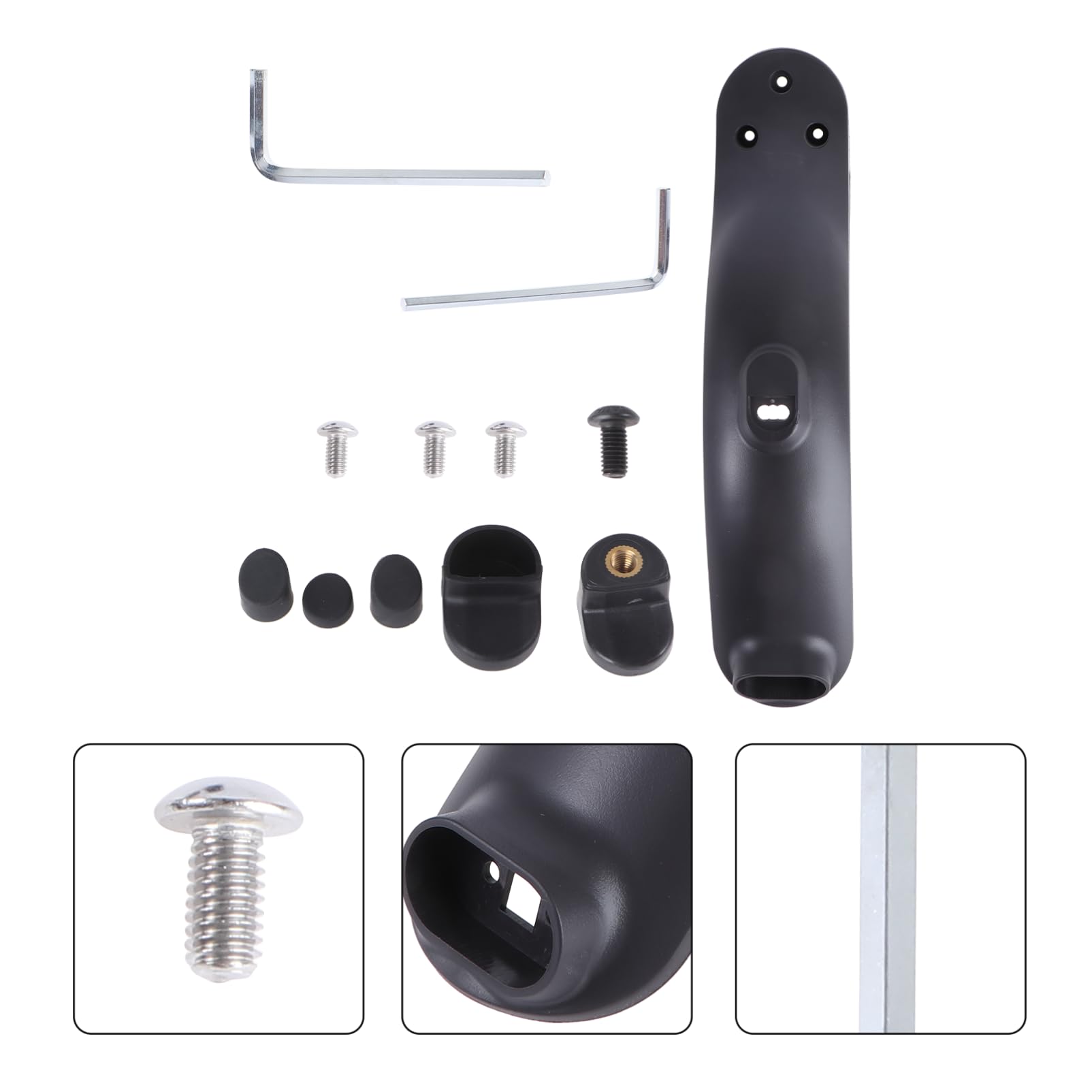 Toddmomy 2 Paraspruzzi Posteriore per Monopattino Elettrico con Gancio e Kit Sostituzione Accessori per Facile Installazione Unico e Antispruzzo