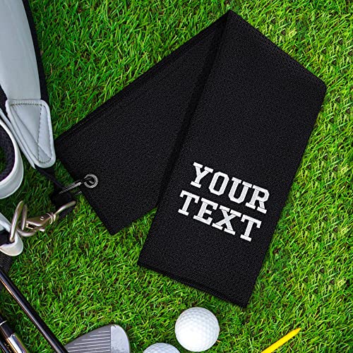 Jatebi Personalized Golf Towel,Golf Towel For Men,Embroidered Golf Towels For Golf Bags With Clip,Custom Golf Accessories For Men #TOP3