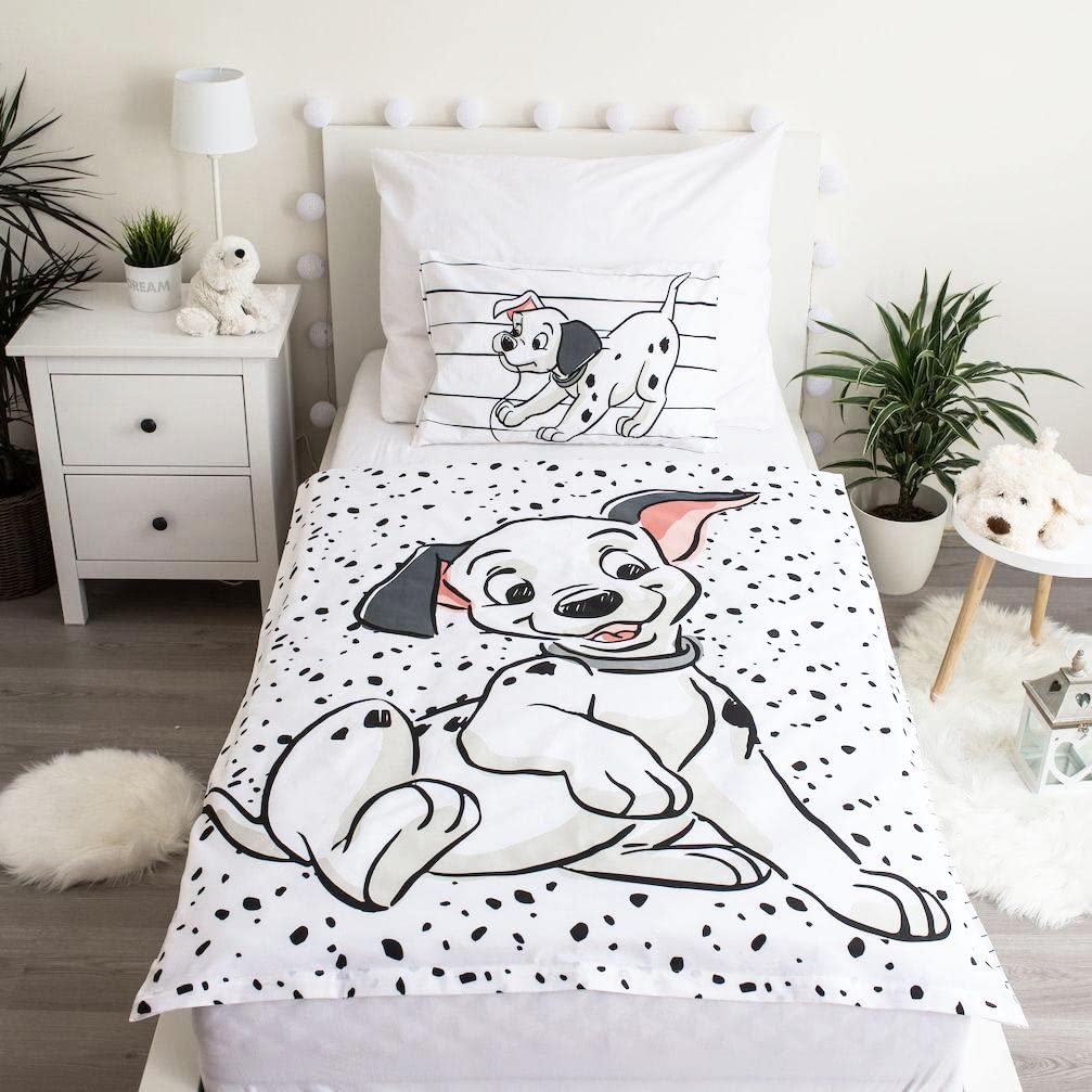 aptex Disney Parure de lit réversible pour bébé 101 Dalmatiens 100 x 135 cm