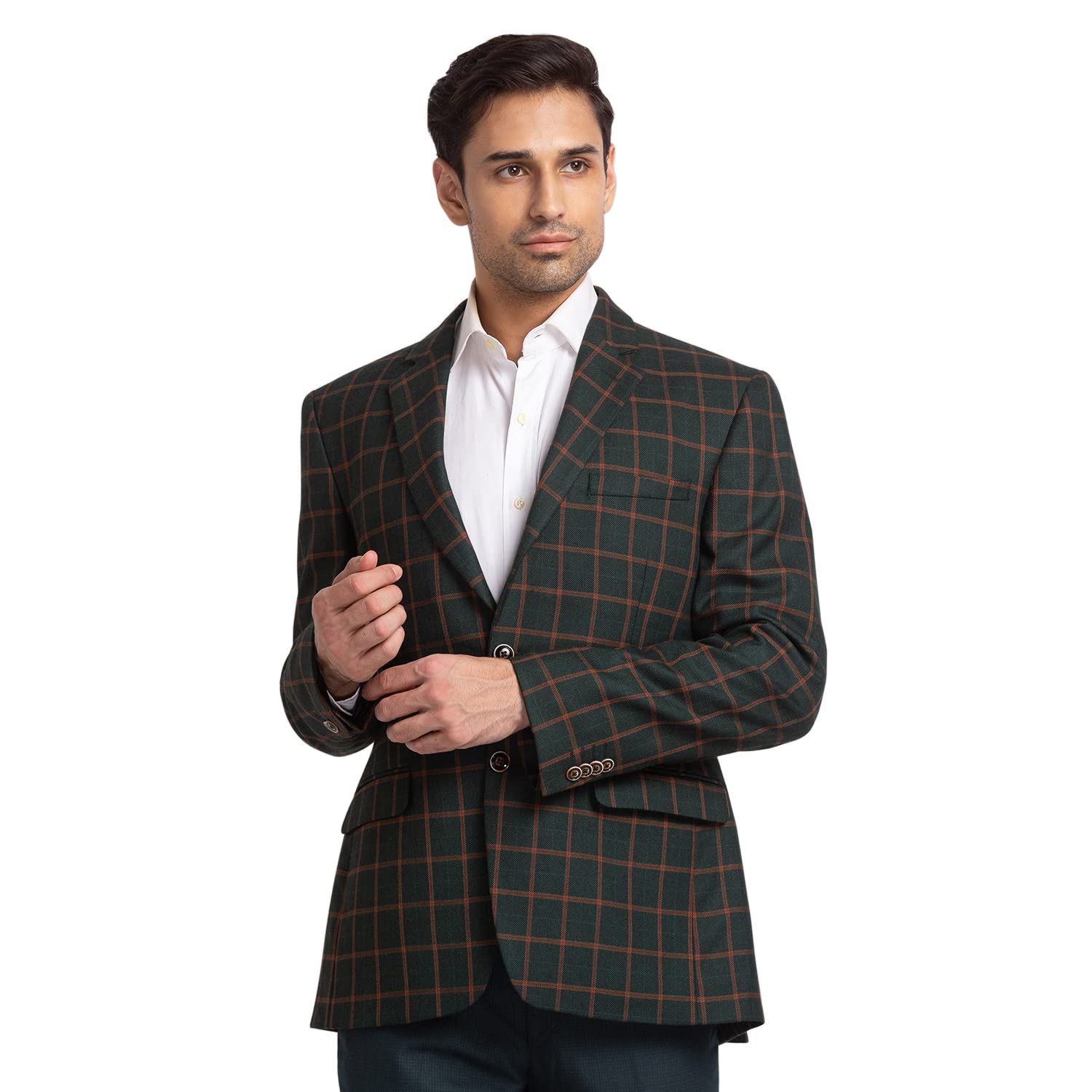 park avenue Dark Green Blazer-picture-12