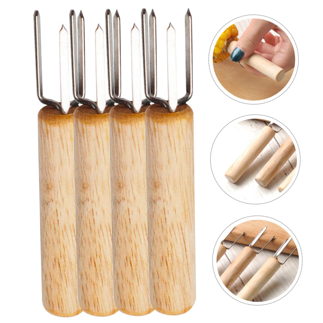 Zerodeko 30pezzi Forchette Per Acciaio Inossidabile Accessori Bbq Pratici e Riutilizzabili Per Grigliate Picnic e Facil Usare Trasportare