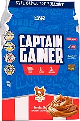 Captain Gainer Under Labz Hipercalórico Dulce de Leche 3kg – Suplemento para Ganho de Peso e Massa Muscular com Alto Teor Calórico, Proteínas de Qualidade e Carboidratos Complexos, Energia e Força para Treinos Intensos