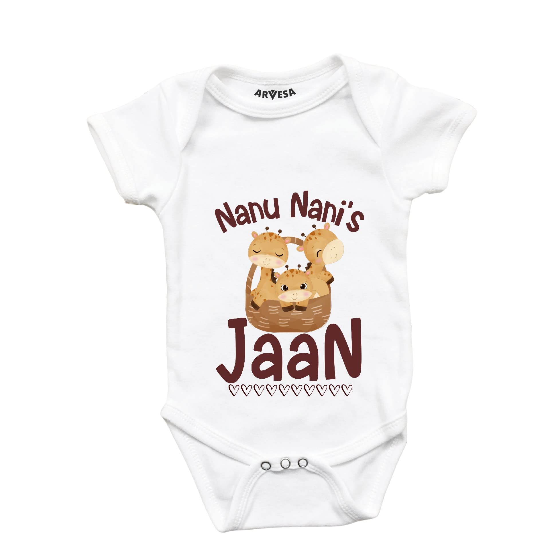 ARVESA Nanu Nani'S Jaan Romper R-1258, Adorable present for Nani Nani Baby Clothes
