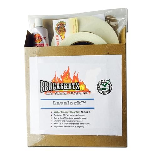 Kit de juntas LavaLock para Weber Smokey Mountain WSM Bullet Smoker Seal mod parte