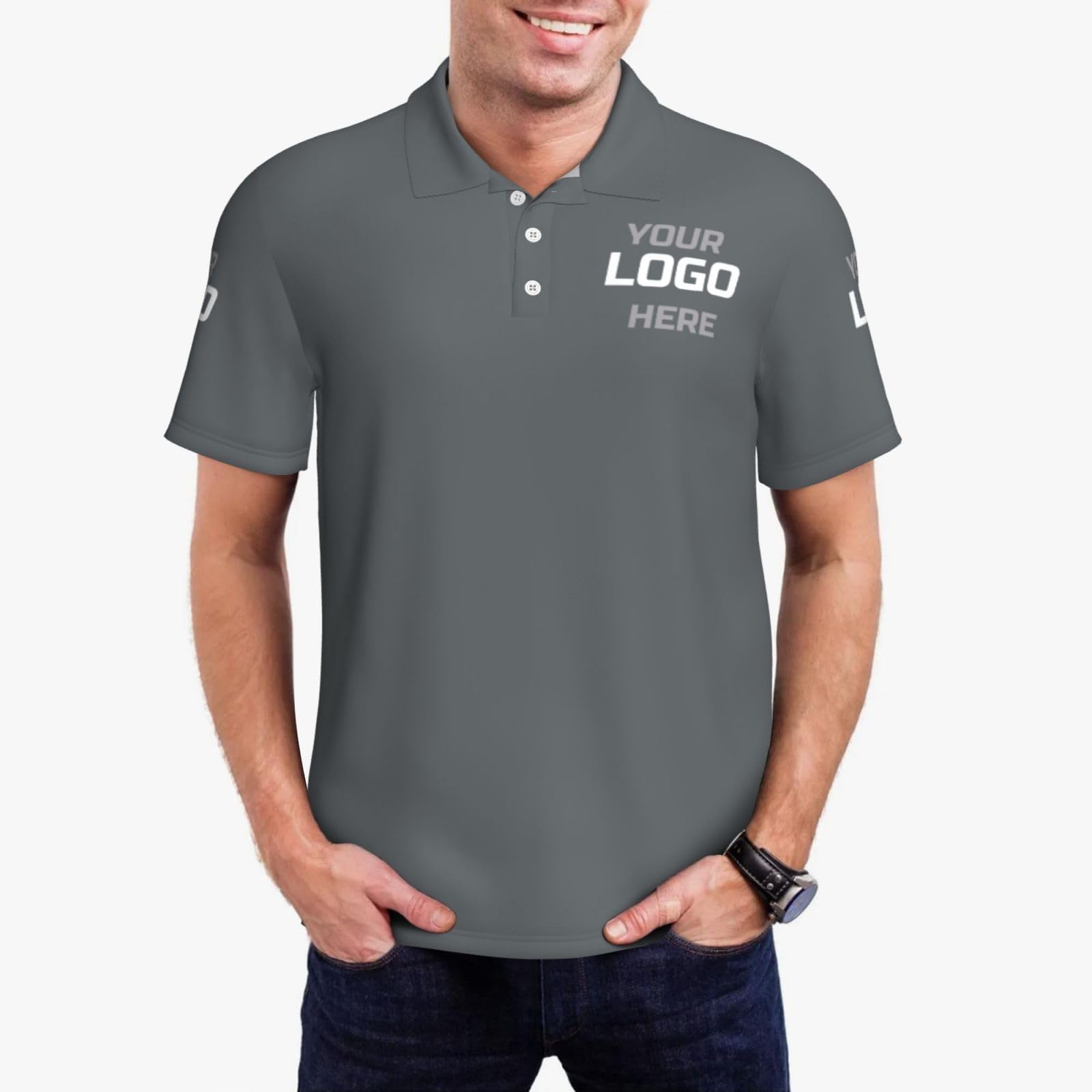 Polo personnalisable, design personnalisé avec texte, logo, photo, chemises de travail personnalisées pour hommes et femmes, chemise de golf personnalisable, uniforme de travail, tailles S à