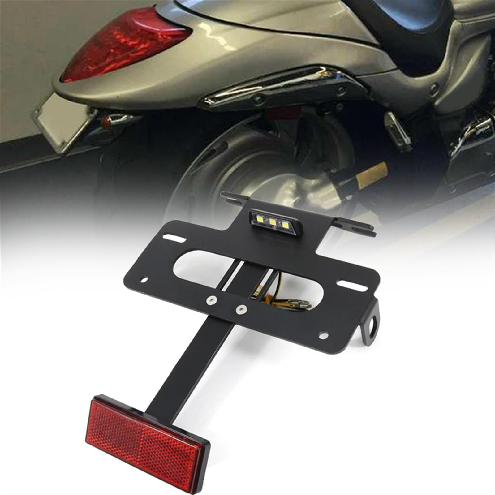 WARFEL Tail Tidy Fender Eliminator Kit For Suzuki Boulevard M90 M109R M109 M109Rs M1800Rs 2006-2022 License Plate Holder Bracket Registration Plate Holder