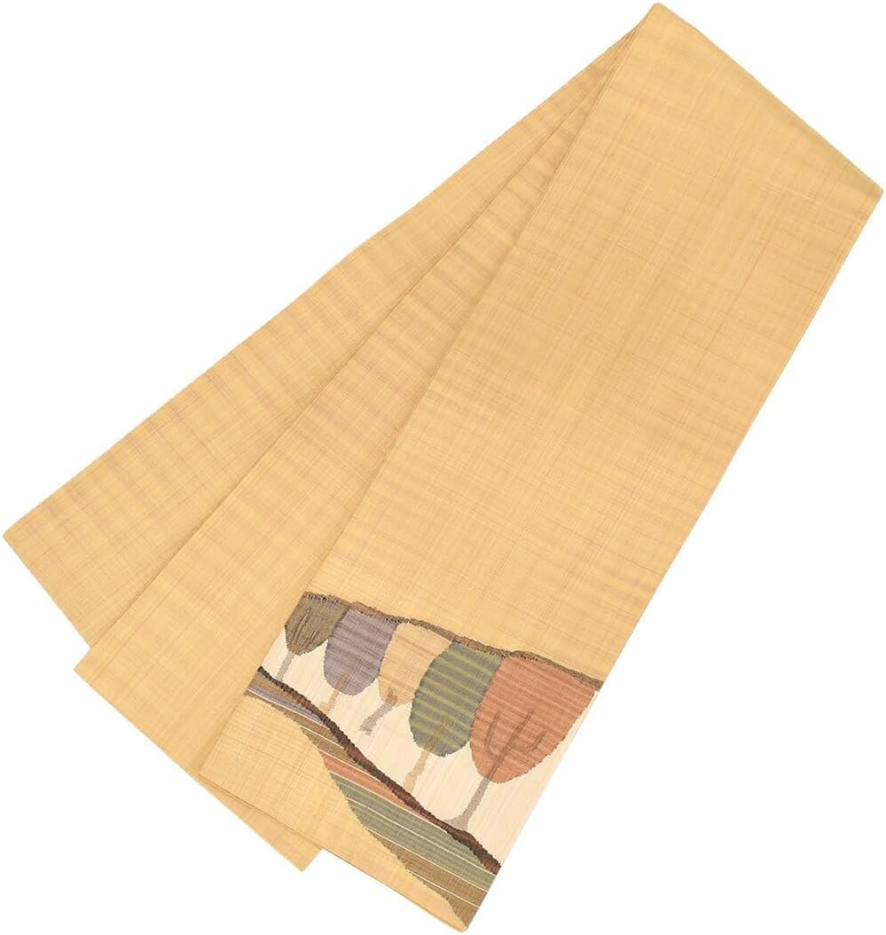 5k2460 袋帯 絹 正倉院文様 華文 五三の桐 鳳凰 銀色 白 青 黄色 赤 正