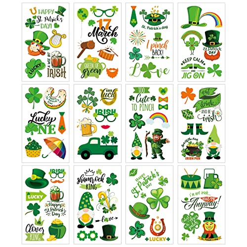 80pcsstpatricksdaytattoosdecorationsaccessories12sheetsshamrocktemporarytattoostickersforkidswomenirishstpatricksdayparadeandfavorspartydecorations Urban Country Home Decor 80pcs st patricks day tattoos decorations accessories 12 sheets shamrock temporary tattoo stickers for kids women irish st patricks day parade and favors party decorations urban country home decor