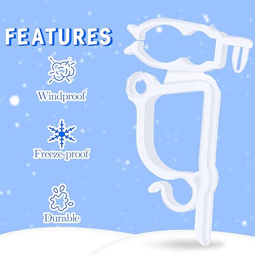 Miniatura 2 de Clips de luz de Navidad multiusos, clips de luz navideños para luces C7 y mini, clips de luz de vacaciones para interiores y exteriores, paquete de