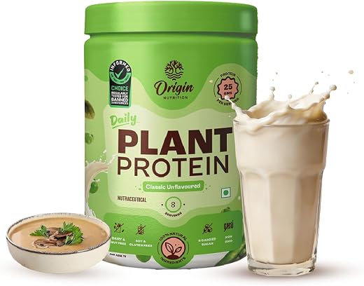 Origin Nutrition 100% Natural Plant Based Protein Powder, Ranked Best Vegan Protein by Independent Scientific Research, Ea...