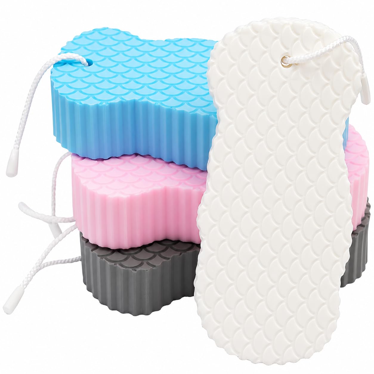 2 Pack Silicone Body Scrub Sponge Exfoliating Bath Pad – Soft Silicone Bath Scrubber for Deep Cleaning, Gentle Skin Exfoliation, Rich Foam Lather, Quick Dry & Reusable Shower Sponge for Kids & Adults-image-23