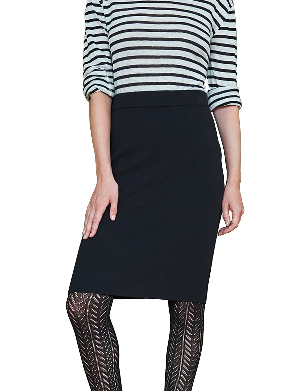 BRUNELLA GORI Women's Skirt Knee Length Midi 100% Extra fine Merino Wool Color Black Size S