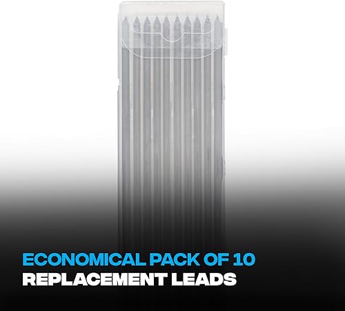 Miniatura 7 de OX Tools Tuff - Recambios de plomo para lápices de carpintero de marcado de carbono de 0.113 in  Paquete de 10 repuestos de grafito resistentes a la