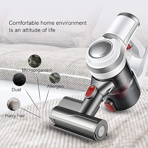 Miniatura 3 de Aspiradora inalámbrica, aspiradora de palo, potente aspiradora de 8 Kpa, ligera y de gran capacidad, hasta 30 minutos de duración, ideal para el