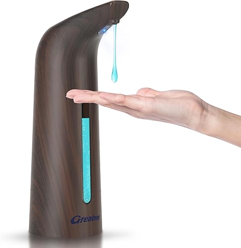 Miniatura 1 de Greatmay Dispensador automático de jabón, material de plástico cromado, bomba desinfectante de manos sin contacto, soporte de jabón eléctrico a