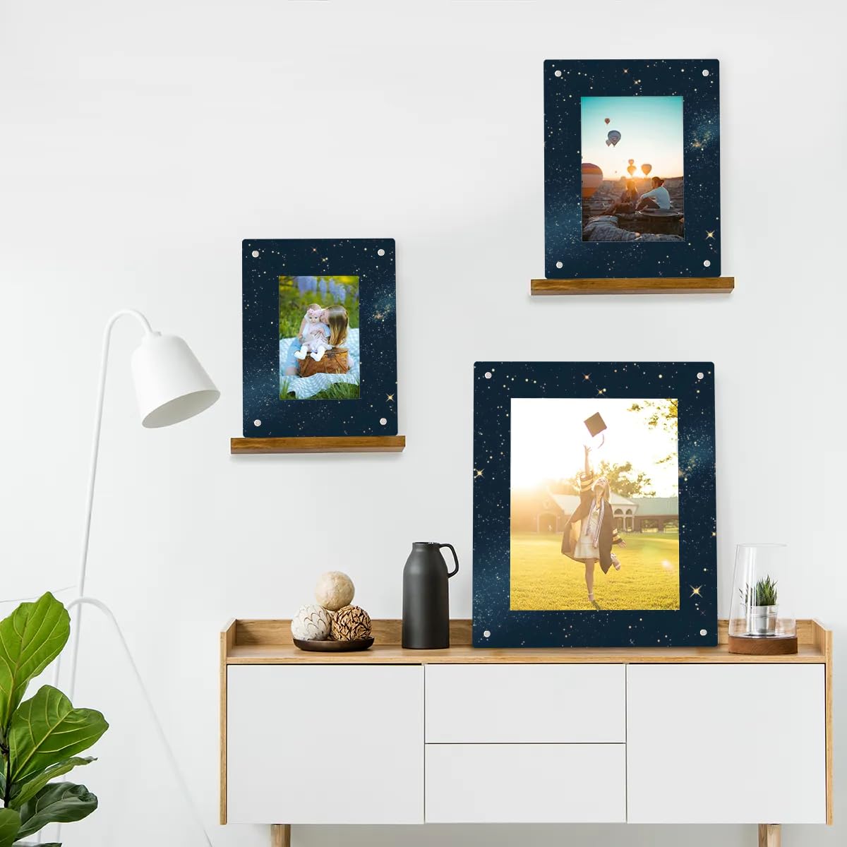 フォトフレーム AlchemyAAPH5 CelestialAngelsPictureframe Amazon.com - 4X6 Picture Frame, Celestial Starry Sky Acrylic Photo