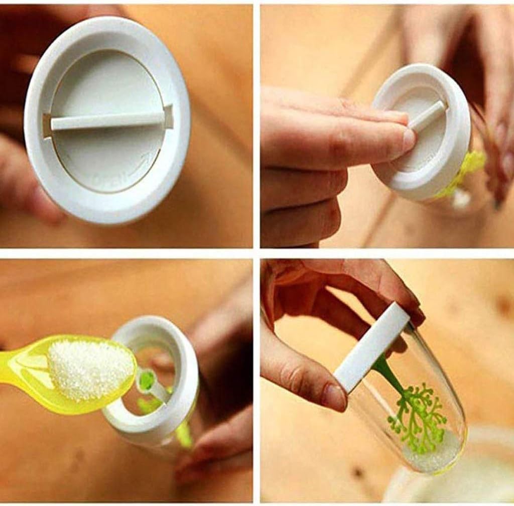 Glass Seasoning Bottle, Kitchen Seasoning Jar Lovely Table Seasoning Bottle Sugar Bowl Salt Shaker Set