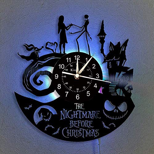 Best Nightmare Before Christmas Vinyl Record Wall Clocks
