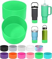 Vista 1 de PICcircuit 2 piezas para Stanley Boot, fondo de silicona para Quencher Adventure 40oz 30oz botella IceFlow 20oz 30oz y para vaso Hydroflask 12-24oz