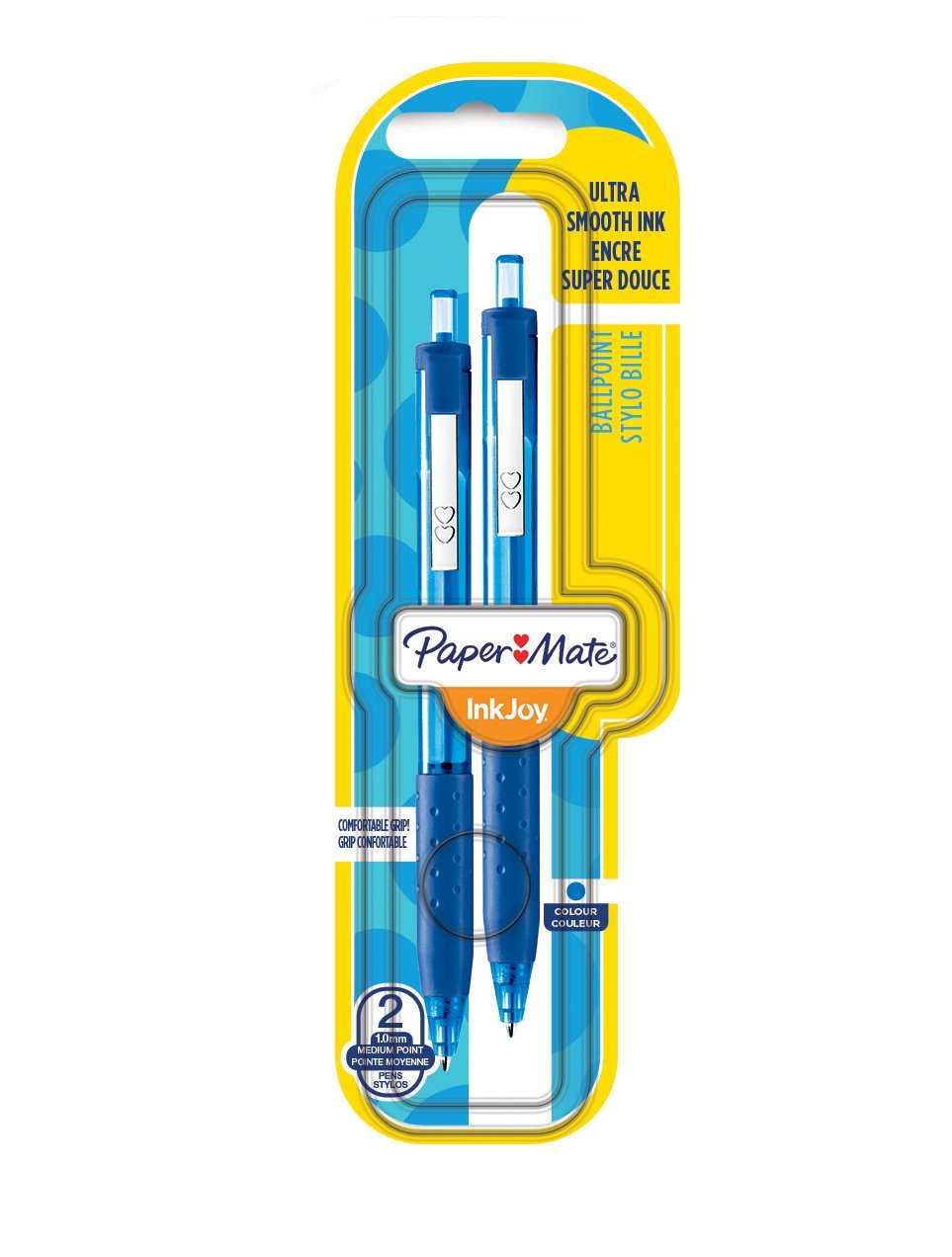 Papermate InkJoy 300 RT 1.0 mm Medium Tip Retractable Ball Pen - Blue (Pack of 2)