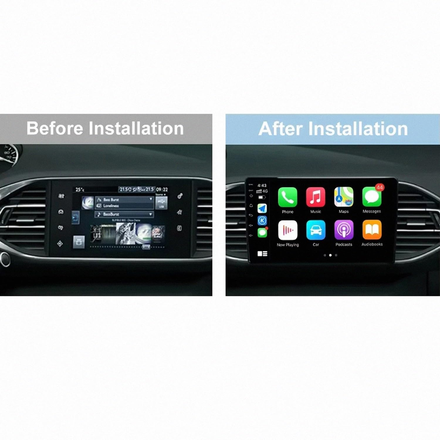 Amazon.co.jp: Carplayスクリーン のために Peugeot 308 T9 308S Year