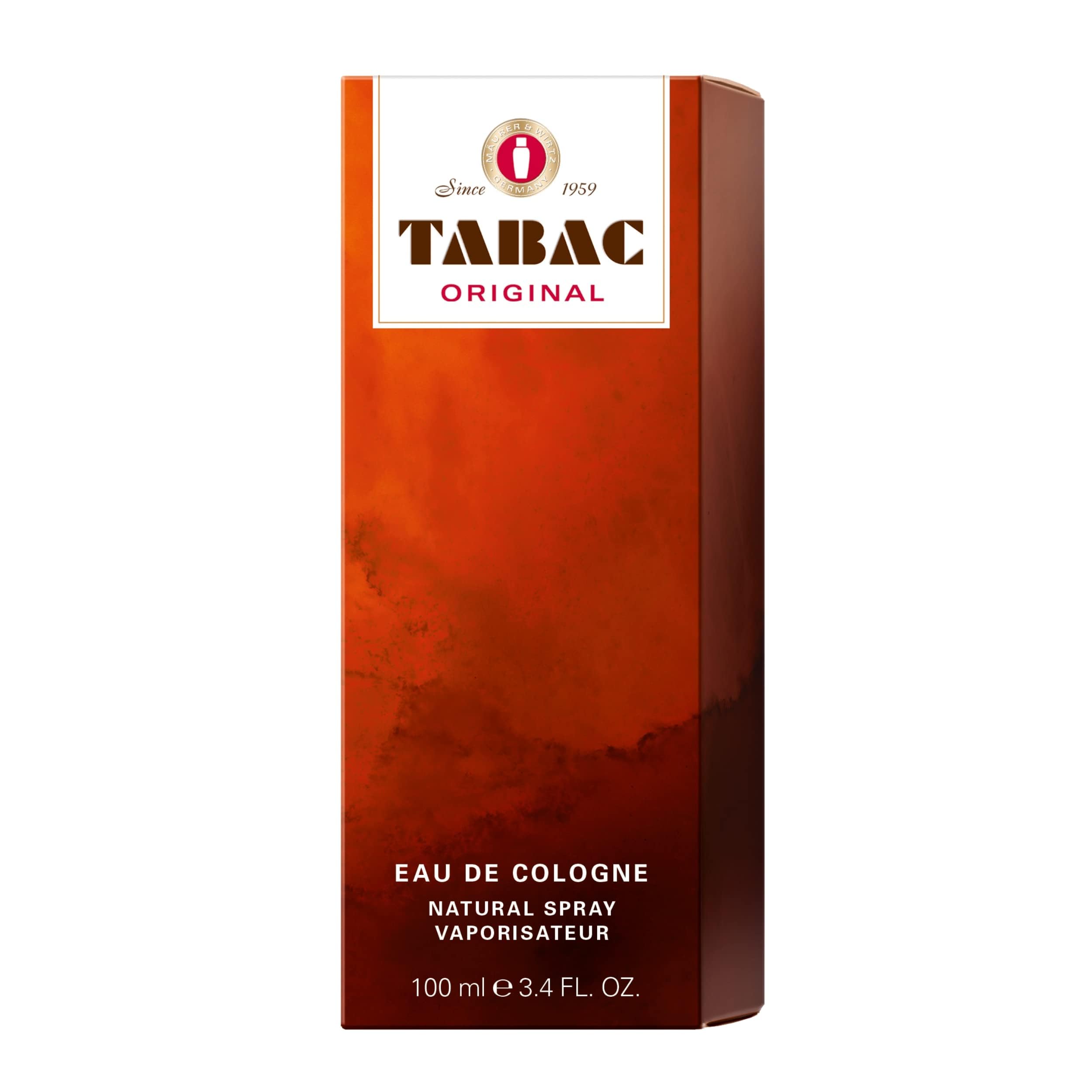 Tabac® Original | Eau de Cologne – Originale dal 1959 – Fresco speziato – cura maschile discreta – profumo da uomo senza tempo | 100 ml spray naturale vaporizzatore