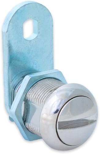 Miniatura 2 de FJM Security Products FJM Security FJM-85NK - Cerradura de leva con cilindro de 58 pulgadas y acabado cromado