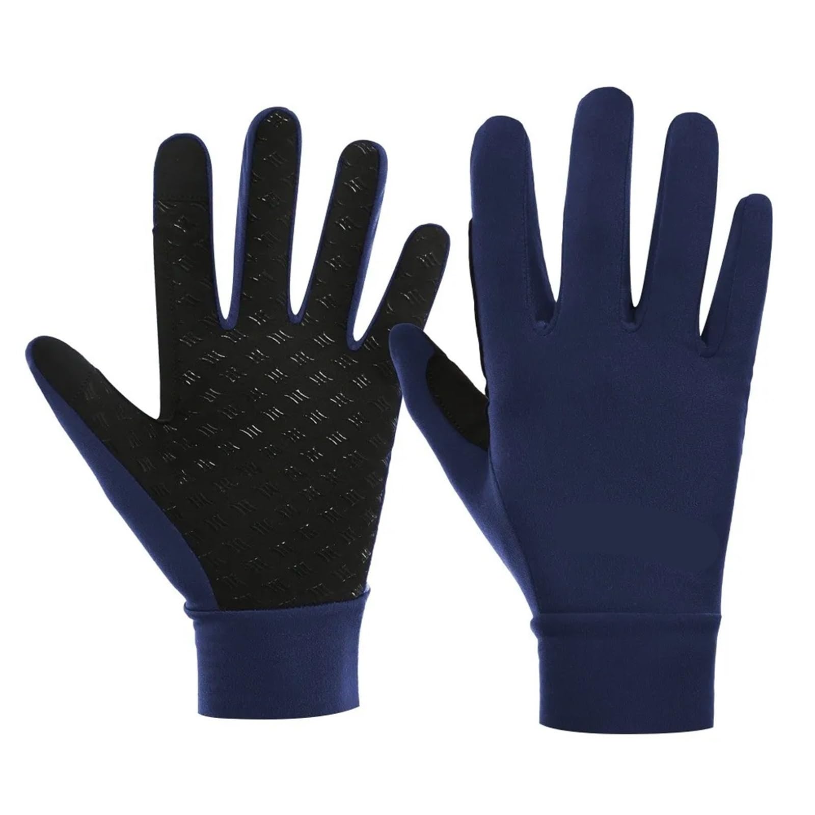 Guantes De Ciclismo De Invierno Guantes de ciclismo de invierno for hombre, de Gel negro, cálidos, con dedos completos y función táctil, a prueba de golpes, mantienen el calor, guantes de ciclismo de
