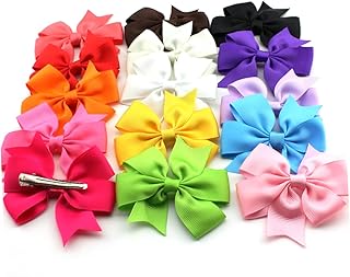 Toyvian 15 Grampos De Cabelo Infantis Acessórios De Cabelo Para Bebês Meninas Laços De Cabelo Para Bebês Meninas Arcos De Jacaré Clipe De Jacaré Laços De Cabelo Grampo De Cabelo Gravata