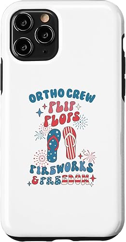 Miniatura 1 de iPhone 11 Pro Ortho Crew Orthopedic Nurse July 4th Memorial Veterans Day Case